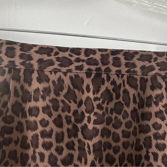 Colette Mordo for Sadimara Brown Leopard Print Skirt Women's Size 8 Office EUC - Picture 5 of 13